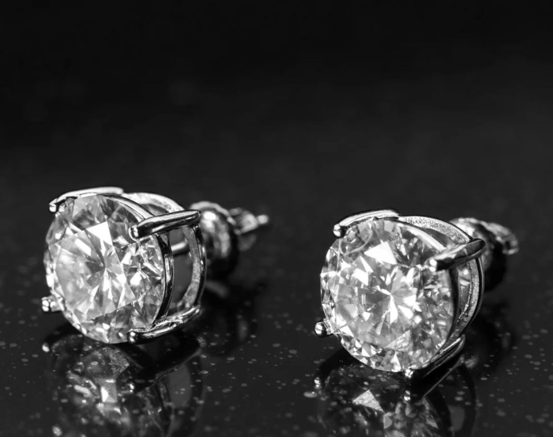Moissanite earrings