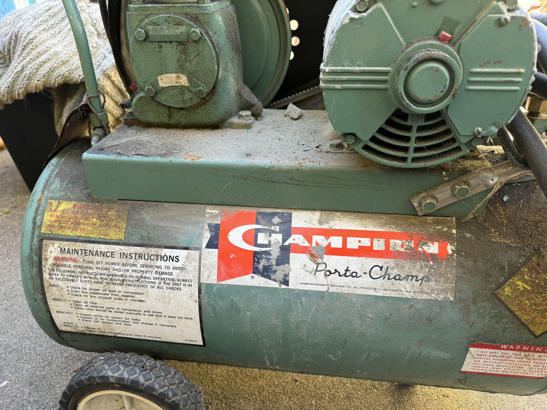 champion air compressor Porta champ