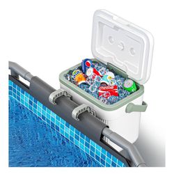 Silvonte Portable Insulated Poolside Ice Chest Cooler