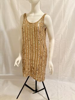 Sequin yellow dress. Size Small
