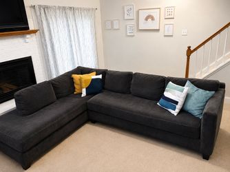 Dark Blue Sectional Couch - Pickup Today