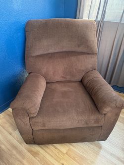 Brown recliner