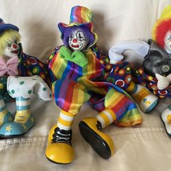 Vintage Ganz Porcelain Clowns 🤡 