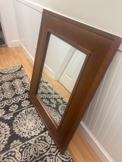 Wooden mirror