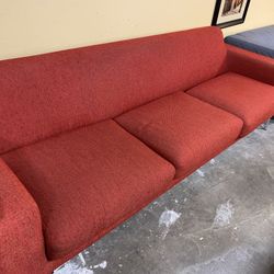 Red 3 Seat Sofa 