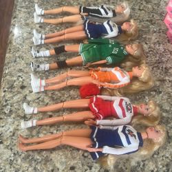  Vintage Barbie Cheerleader Lot Of 6 $15 EACH