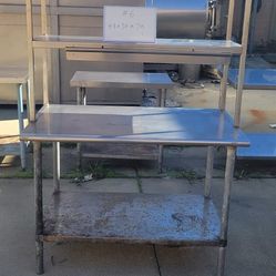 NSF Certified 48"x30"x70" Stainless Steel Restaurant Kitchen Table