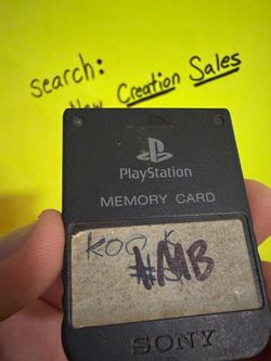 Original SONY PlayStation 1 PS1 PSOne PSX OEM Memory Card Black 15 Blocks Game Save Data Storage Retro Console Gaming Accessory Vintage Genuine