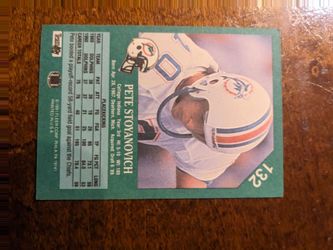 Dolphin trading cards Pete Stoyanovich1991