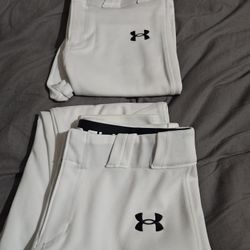 2 Pairs Of Youth L Under Armour Baseball Pants