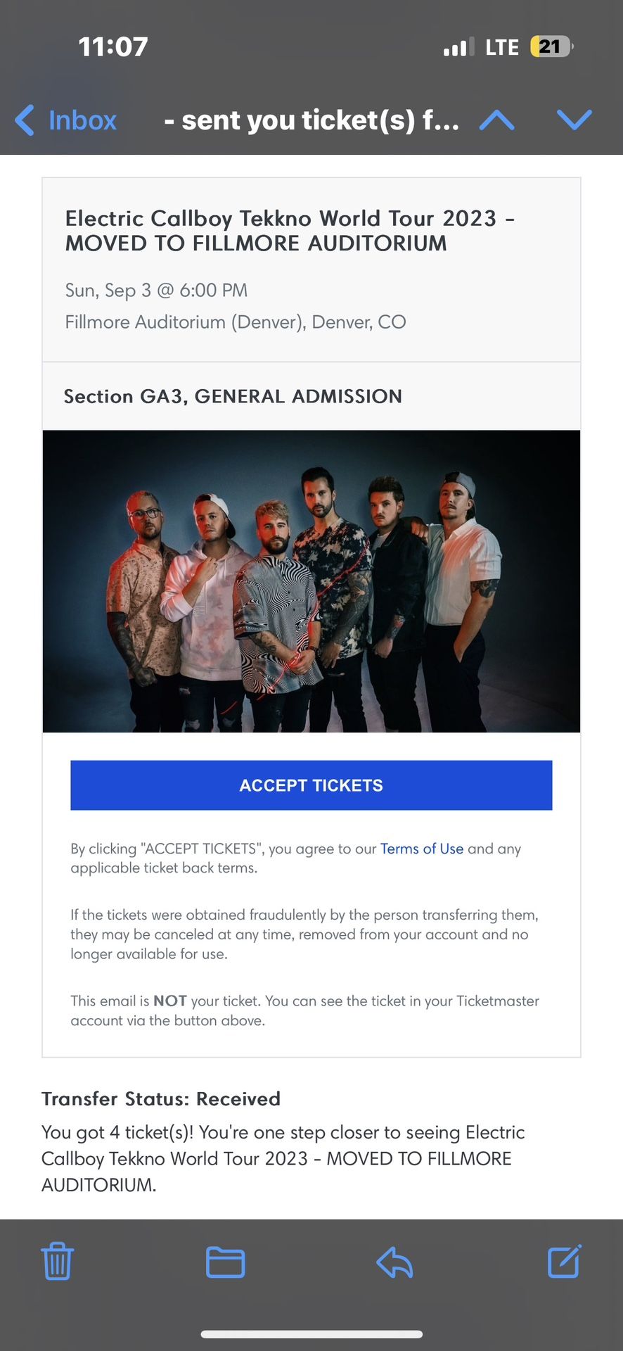 Electric Callboy Concert Tickets TONIGHT