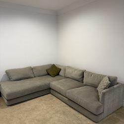 West Elm Sofa Couch Haven 2 Piece Chaise Sectional 