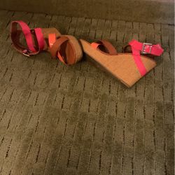 Sandal  Red And Brown Strips 