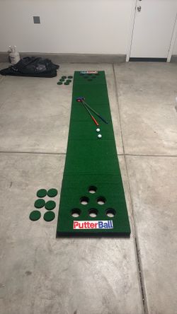 Putterball beer pong putting game