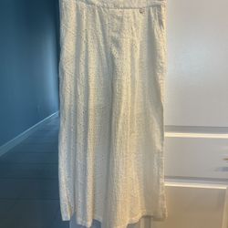 While Eyelet Palazzo Capri 