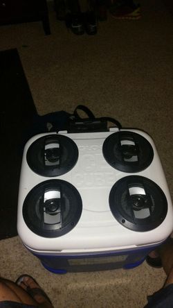 Cooler with speakers !!!