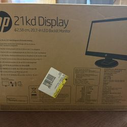Unboxed HP Monitor With Backlight LED