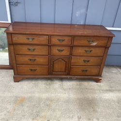 Mid Century Drexel, dresser of drawers with mirror