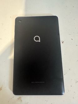 Alcatel tablet, color black, size about 8-9 inches,