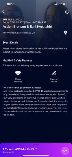 Earl Sweatshirt Concert Tickets