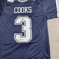 Brandin Cooks Signed Autograph Custom Jersey-JSA Coa Sticker Only-Dallas Cowboys