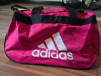 Adidas pink duffel bag