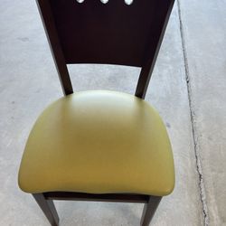 Maple Brown  Green Dining Room /Desk Chair