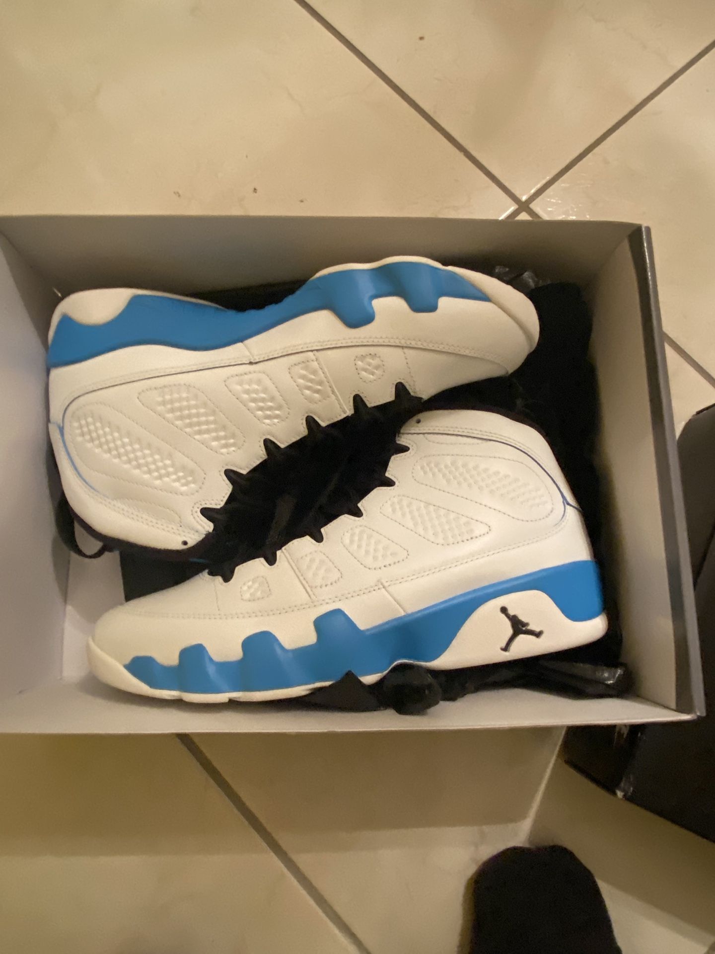 Power Blue Retro Jordan 9 Size 10.5