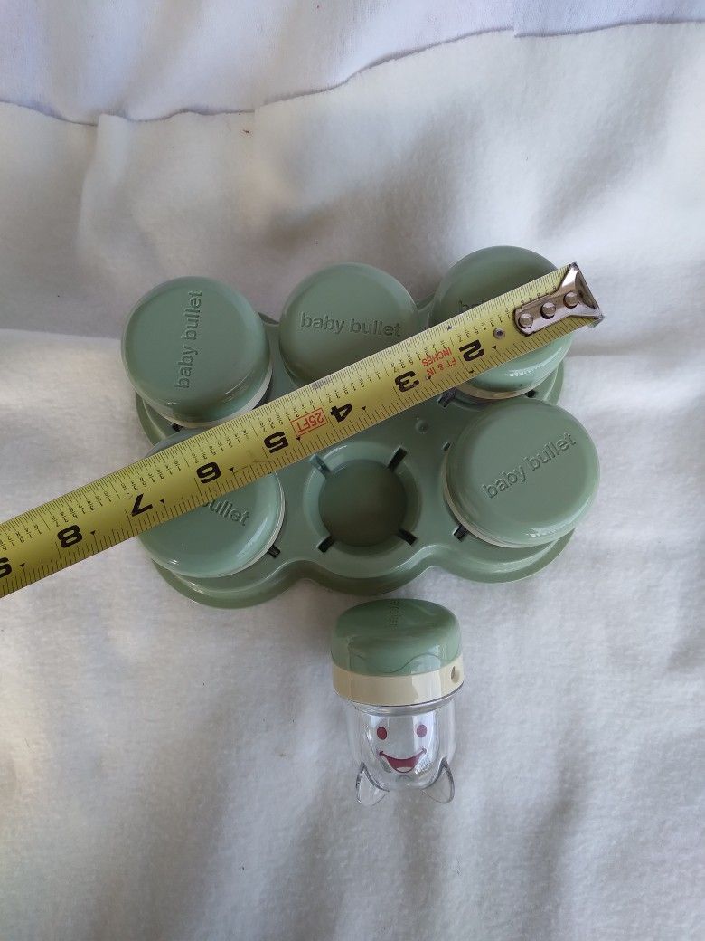Baby Bullets Storage Jars By Nutrabullet 6 Jars Storage Tray for Sale