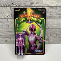 Mighty Morphin Power Rangers Pink Ranger  - Super7 3.75" Reaction Action Figure