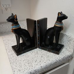 Egyptian Cat Bookends 