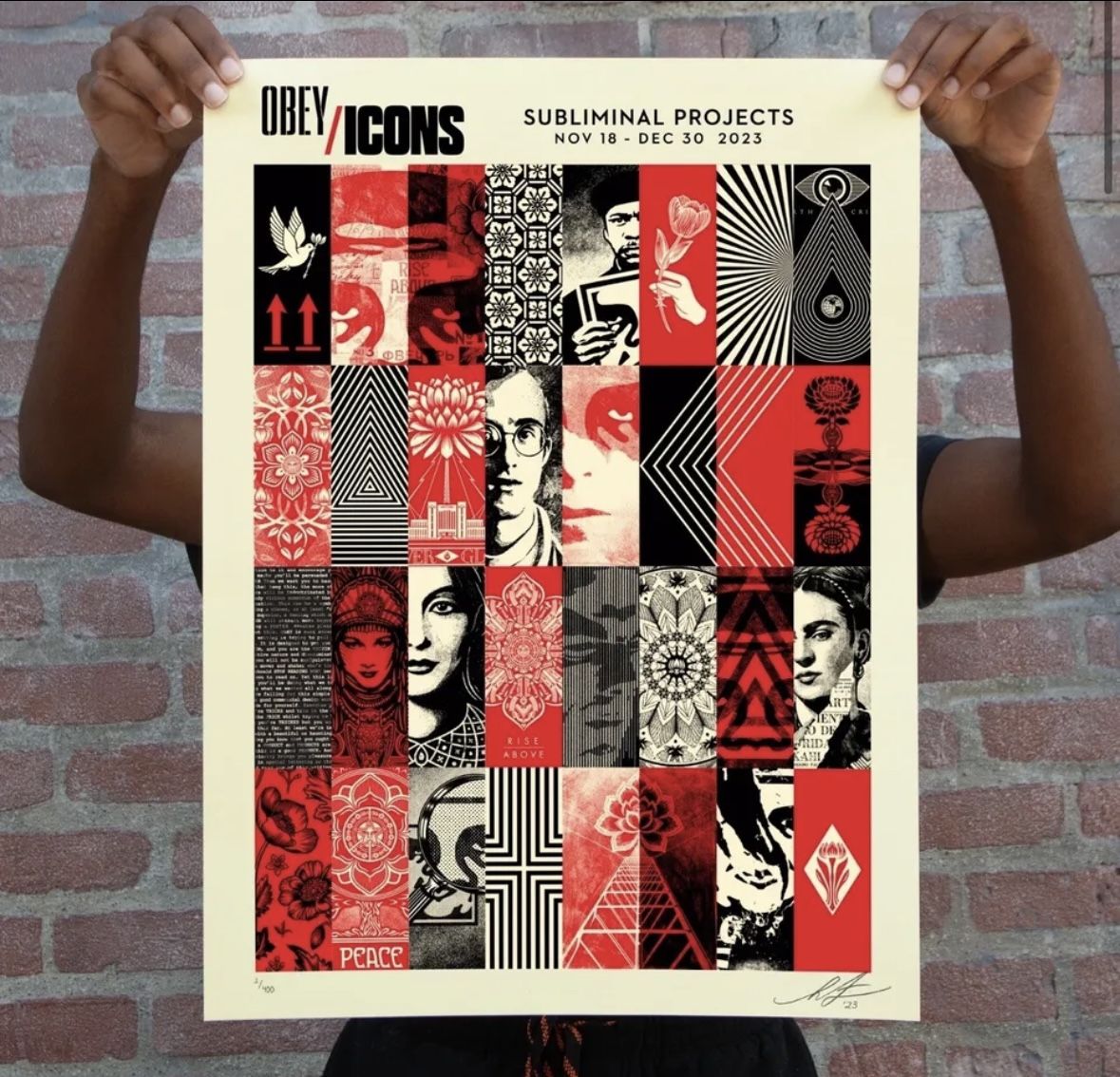 Obey Giant Poster Screen Print Signed Numbered SHEPARD FAIREY