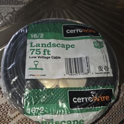 Cerowire 75 ft. 16/2 Black Stranded Low-Voltage Landscape Lighting Wire