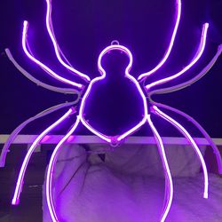 Neon Spider Decor
