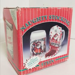 Vintage Naughty Stocking Stein 1983 Christmas