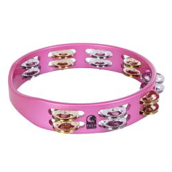 Toca TCT10-PH ColorSound Tambourine - 10” - Pink Haze