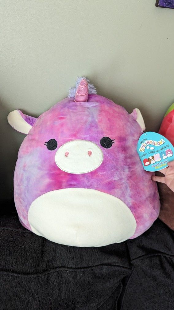 Squishmallows Cherish, Lola, Scarlett, Grecia, Prim, Sabrina, Taylor, Minnie Mouse(prices in desc.)