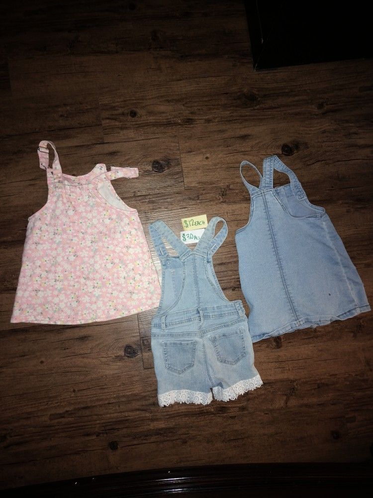 2T Overall Dresses/ 2TOverall Shorts