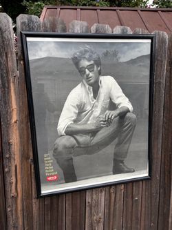 Vintage Levi poster 1982 under glass