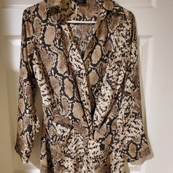 VICI Snake Print Blouse
