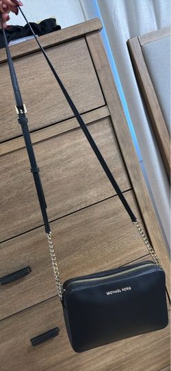 Michael Kors Black Leather Crossbody Bag
