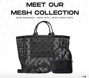 Glamaholic MONOGRAM MESH TOTE