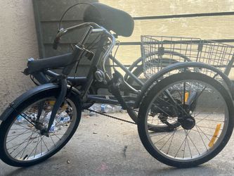 Adult Tricycle with Rear Cargo Basket