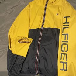 Tommy Hilfiger Yellow Navy Blue Windbreaker 