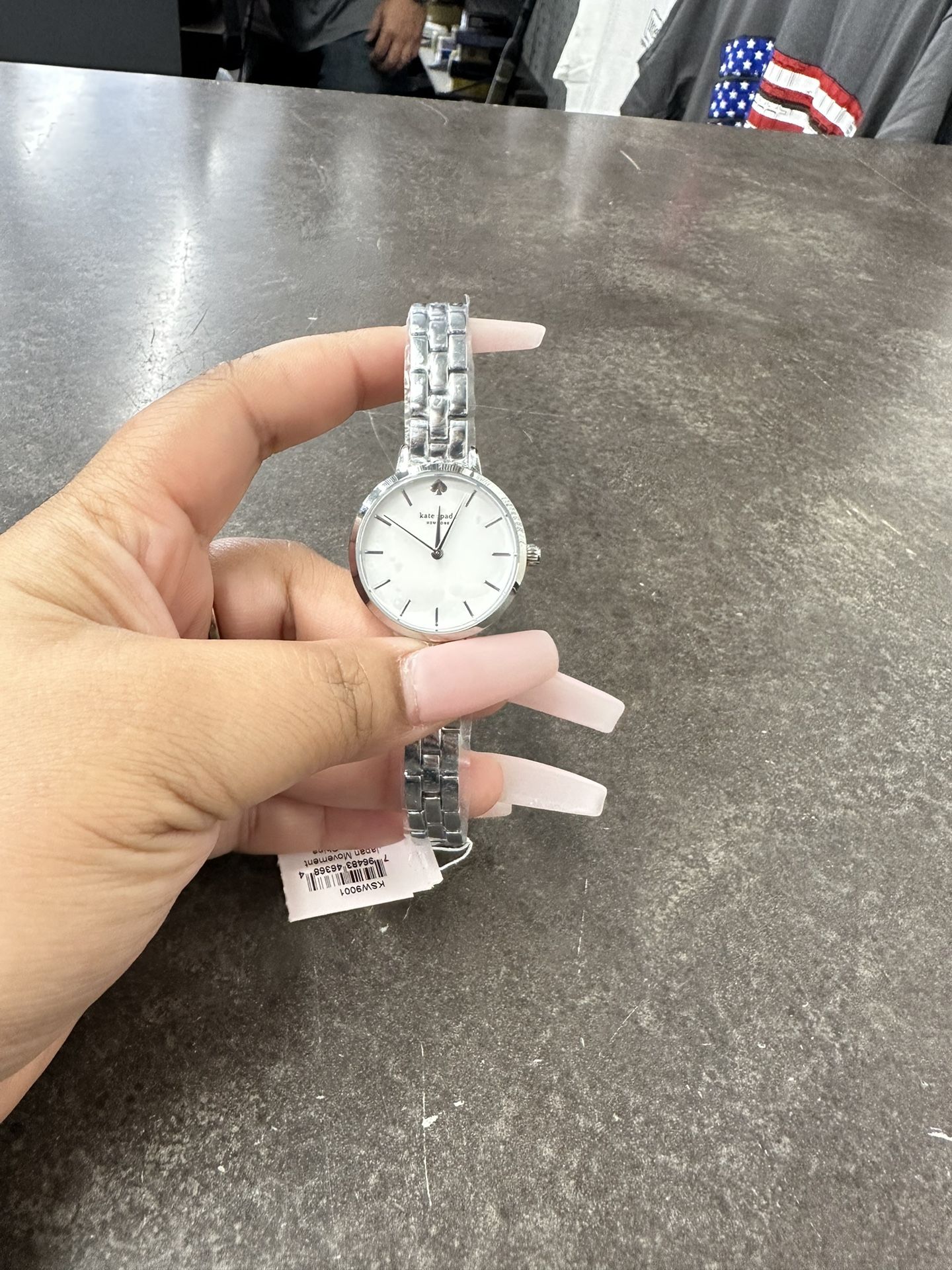 KATE SPADE METRO SILVER STAINLESS STEEL WATCH MODEL:KSW9001 