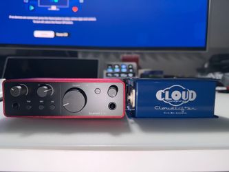 Focusrite Scarlett Solo USB-C Audio Interface + Cloudlifter CL-1, Phantom Power