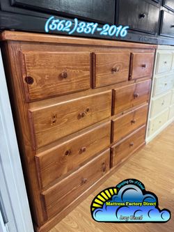 Nine drawer oak pinewood chest cajonera Comoda nueva