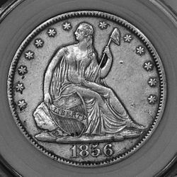 1856-O Seated Liberty Half Dollar 50 cents silver