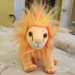 Ty Beanie Baby Bushy the Lion New with Tags Plush Colorful Mane 2000