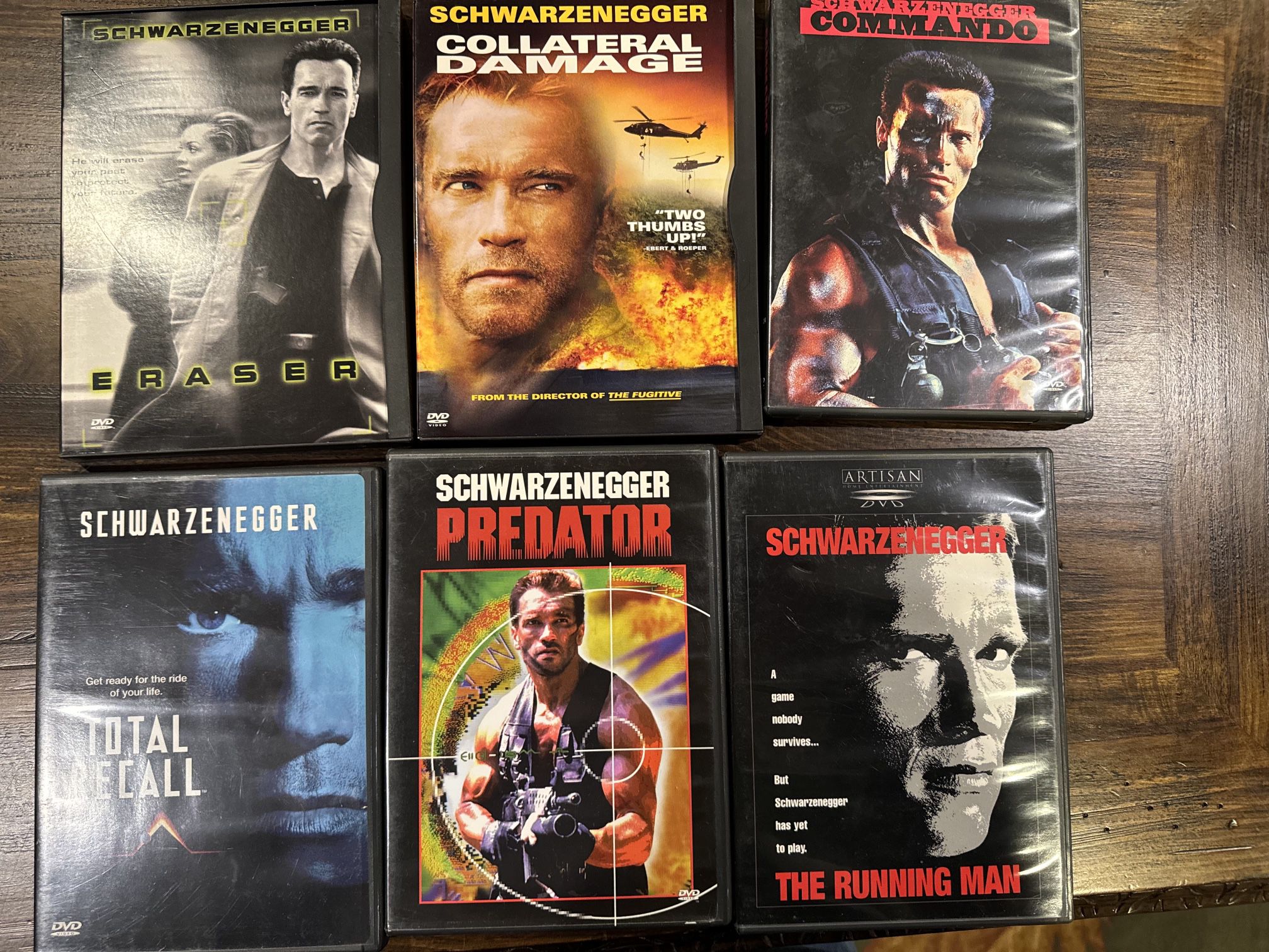Arnold Schwarzenegger 6 Movie DVD 
